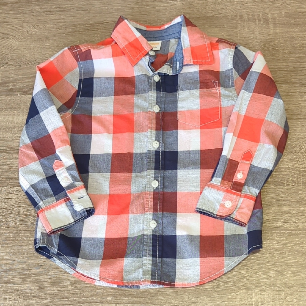 Gymboree Colorful Plaid Button Down Shirt